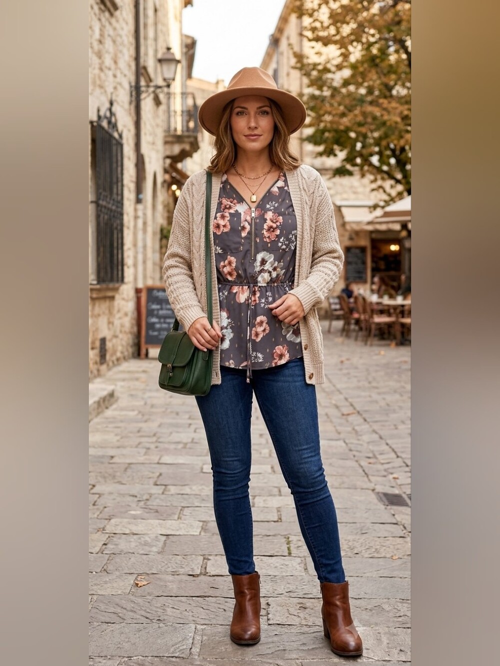 J For Justify Floral Print Blouse